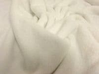 Double Sided Supersoft Cuddlesoft Velboa Fabric Material - IVORY